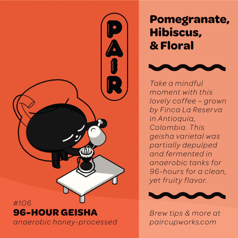 #106 96-hour Fermentation Geisha Coffee Beans from Colombia