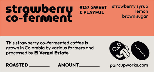 #137 Strawberry Co-ferment Coffee Beans from Colombia