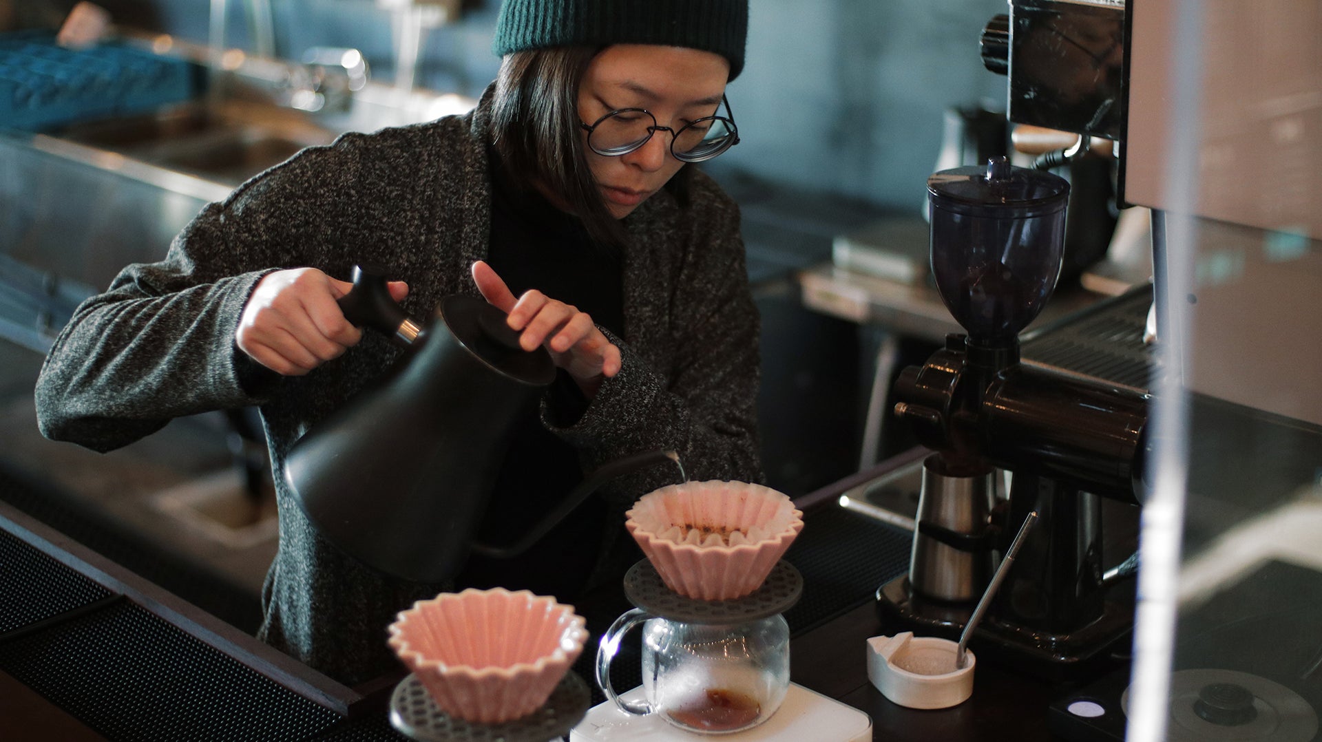 Load video: Video of our cafe. Pour-overs, espresso, and specialty teas, all crafted with love.