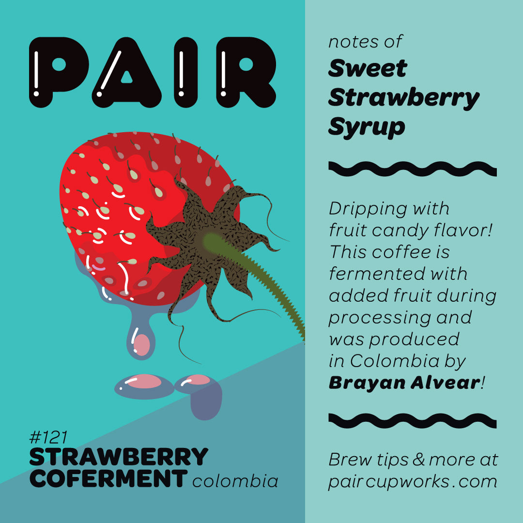 #121 Strawberry Co-fermented Coffee Beans from Colombia