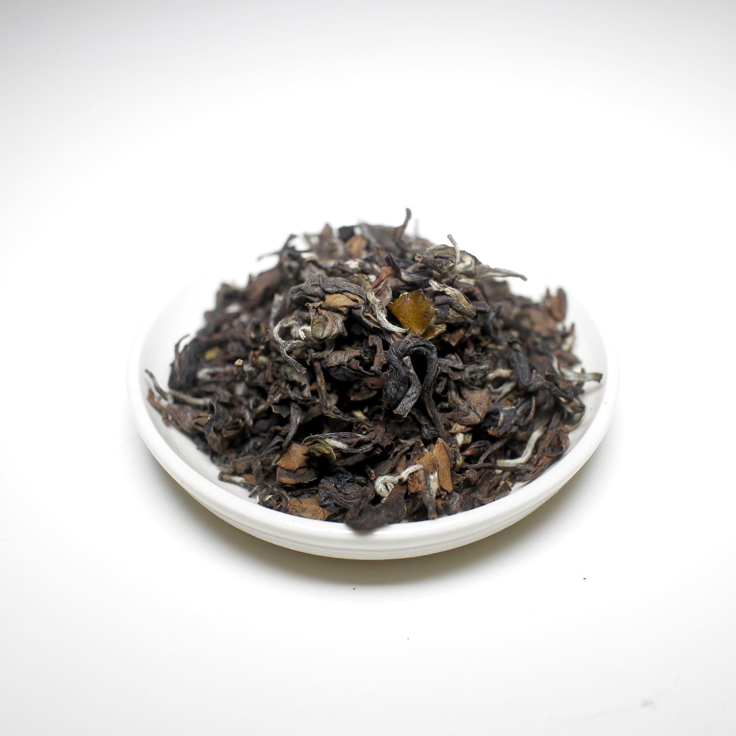 Close Up of Pair Cupworks Oriental Beauty Tea Dry Leaves
